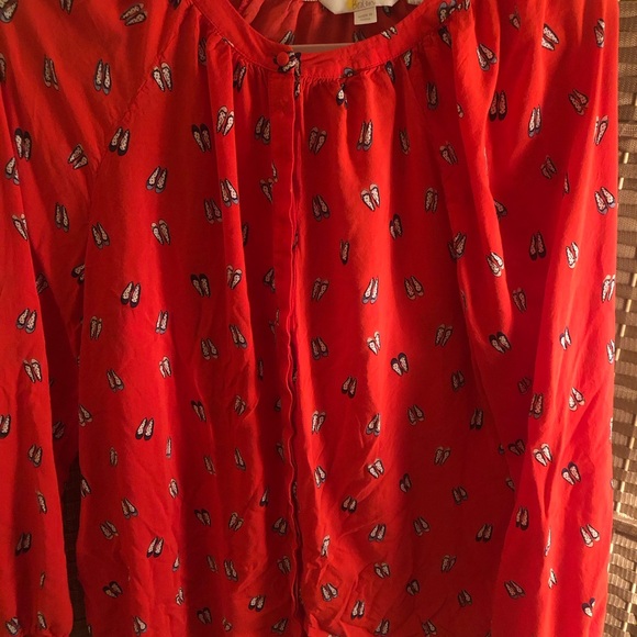 Boden Red Tunic with Shoe Design - Picture 1 of 6
